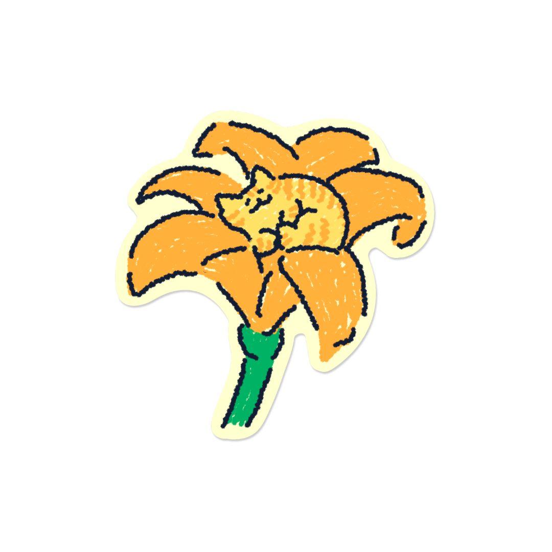 Kitties & Flowers | Sticker