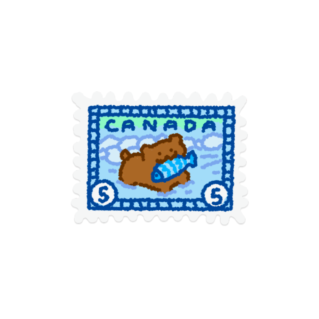 Canadian Wildlife Stamp | Sticker