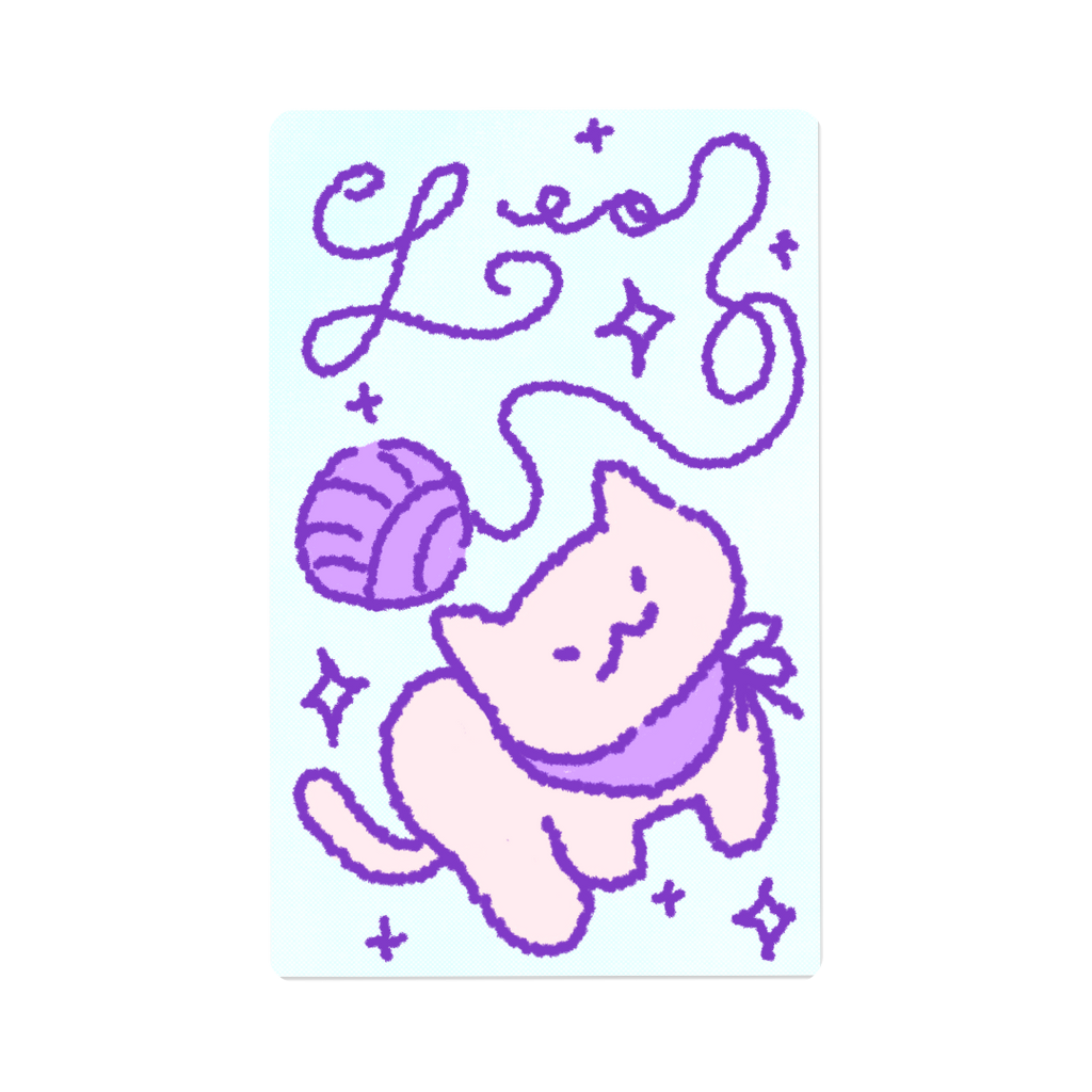 Zodiac Yarn Kitties | Transit Card Sticker
