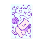 Zodiac Yarn Kitties | Transit Card Sticker