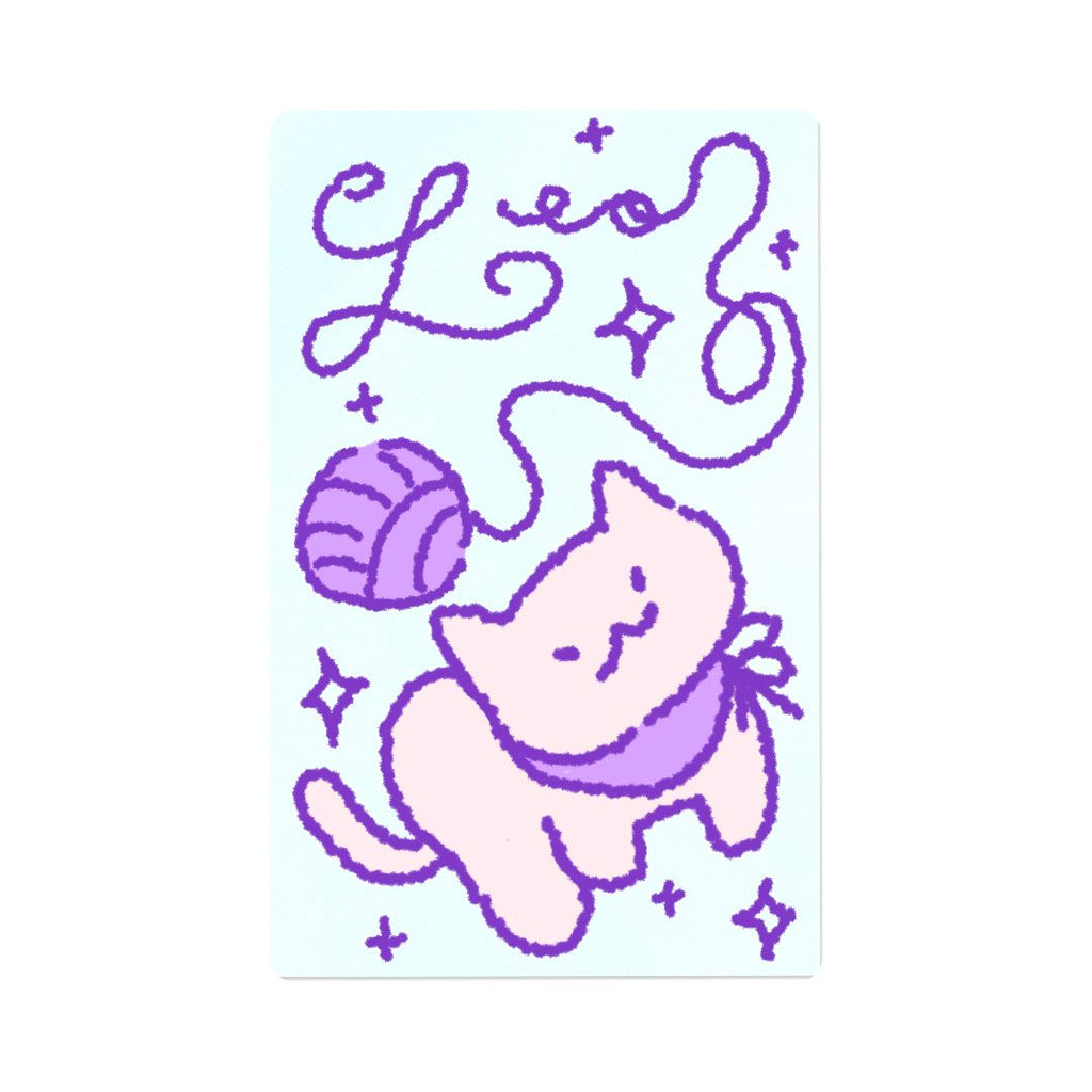 Zodiac Yarn Kitties | Transit Card Sticker