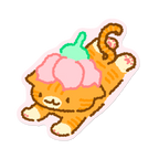 Kitties In Flower Hats | Sticker