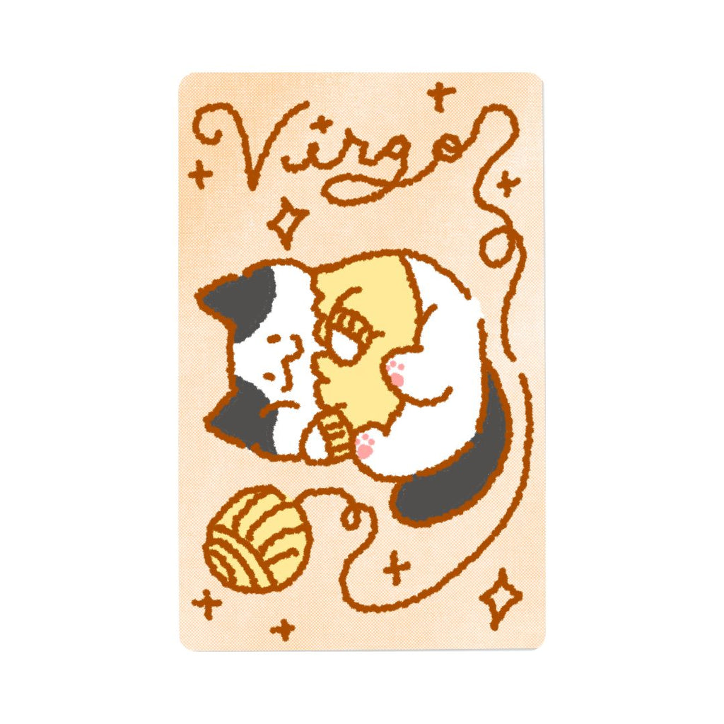 Zodiac Yarn Kitties | Transit Card Sticker