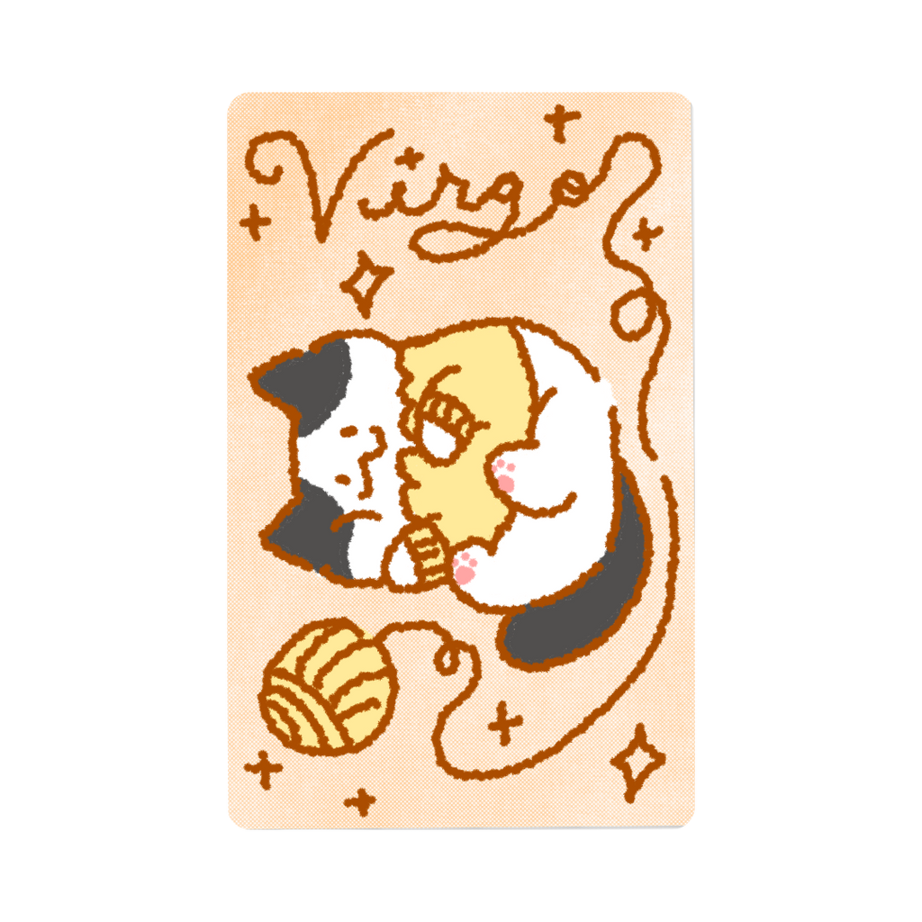 Zodiac Yarn Kitties | Transit Card Sticker