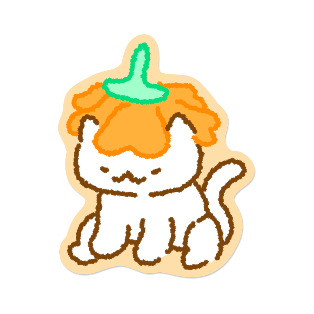Kitties In Flower Hats | Sticker