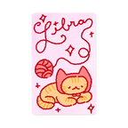 Zodiac Yarn Kitties | Transit Card Sticker