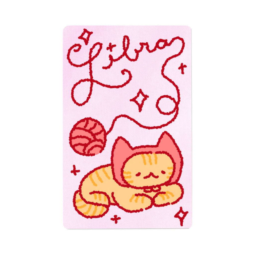 Zodiac Yarn Kitties | Transit Card Sticker
