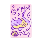 Zodiac Yarn Kitties | Transit Card Sticker