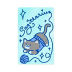 Zodiac Yarn Kitties | Transit Card Sticker