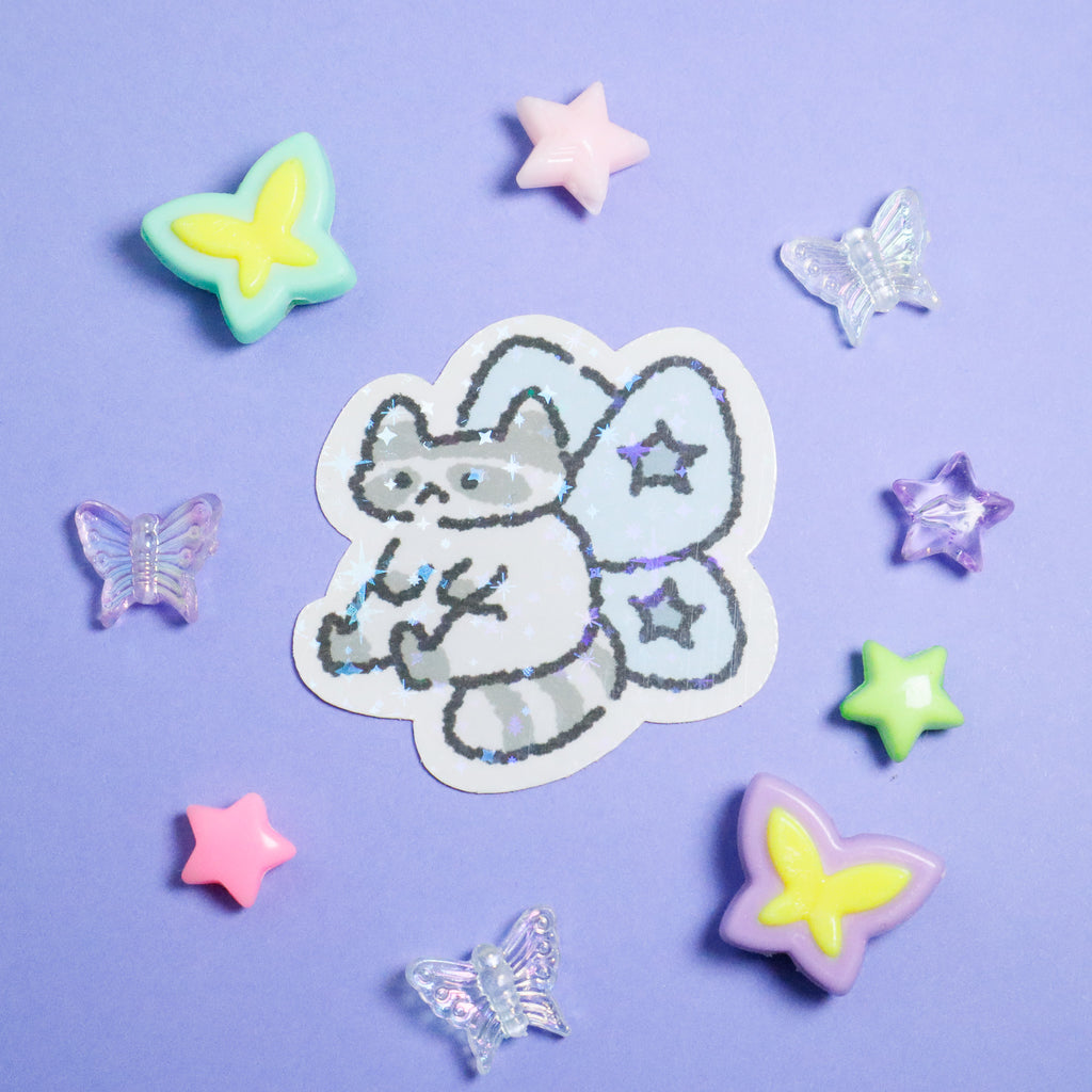 Raccoon Fairy | Sticker