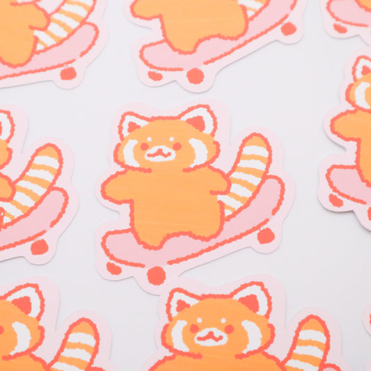 Skateboarding Red Panda | Sticker