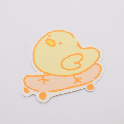 Skateboarding Chicken | Sticker