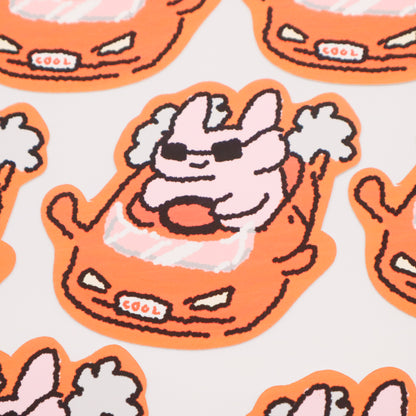 Racecar Bunny | Sticker