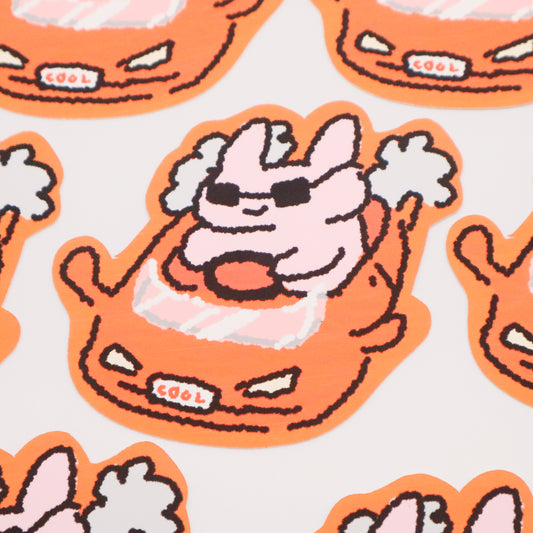 Racecar Bunny | Sticker