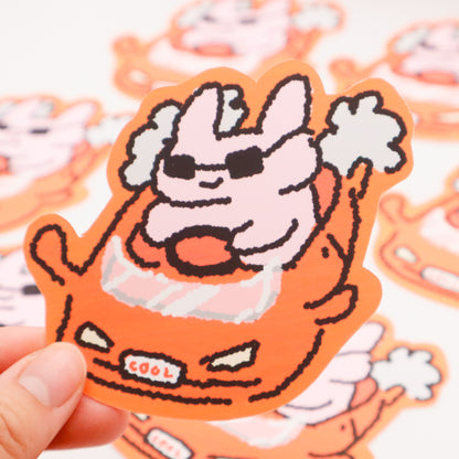 Racecar Bunny | Sticker