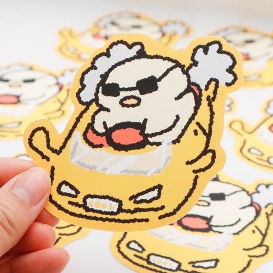 Racecar Duck | Sticker