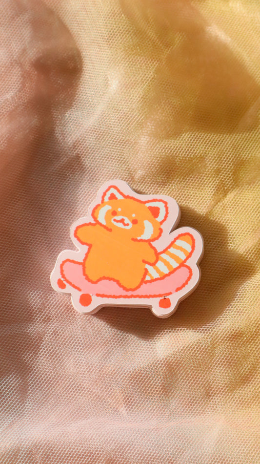 Skateboarding Red Panda | Sticker