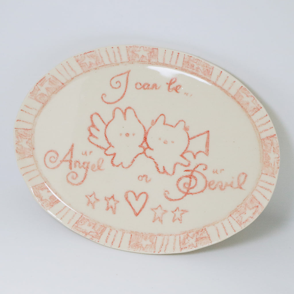 I Can Be Your Angel or Your Devil | Plate