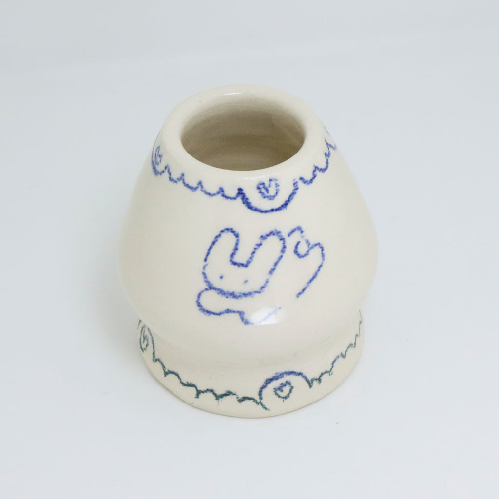 In The Flower Fields (Blue) | Matcha Whisk Holder