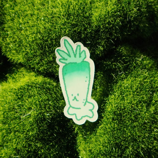 Contemplative Radish | Sticker